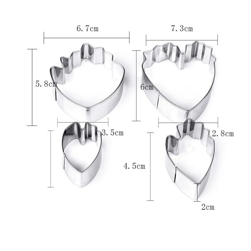 4 шт из нержавеющей стали цветочный узор Пион цветок режущий форма помадки Форма для вырубки лепесток