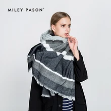 Модный зимний кашемировый шарф женское теплое пончо роскошный бренд пашмины женский платок Мягкий кашемировый шарф одеяло шарф M1713