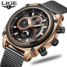 LIGE Mens Watches Top Brand Luxury Pilot Military Sport Watch Men Waterproof Date Auto Clock Quartz WristWatch Montre Homme 2019 LIGE Mens Watches Top Brand Luxury Pilot Military Sport Watch Men Waterproof Date Auto Clock Quartz WristWatch Montre Homme 2019