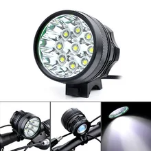 Супер яркий 7500Lm 9 x XM-L T6 светодиодный велосипедный светильник для кемпинга, велосипедный светильник, велосипедный мигающий светильник, лампа с аккумулятором 8x18650