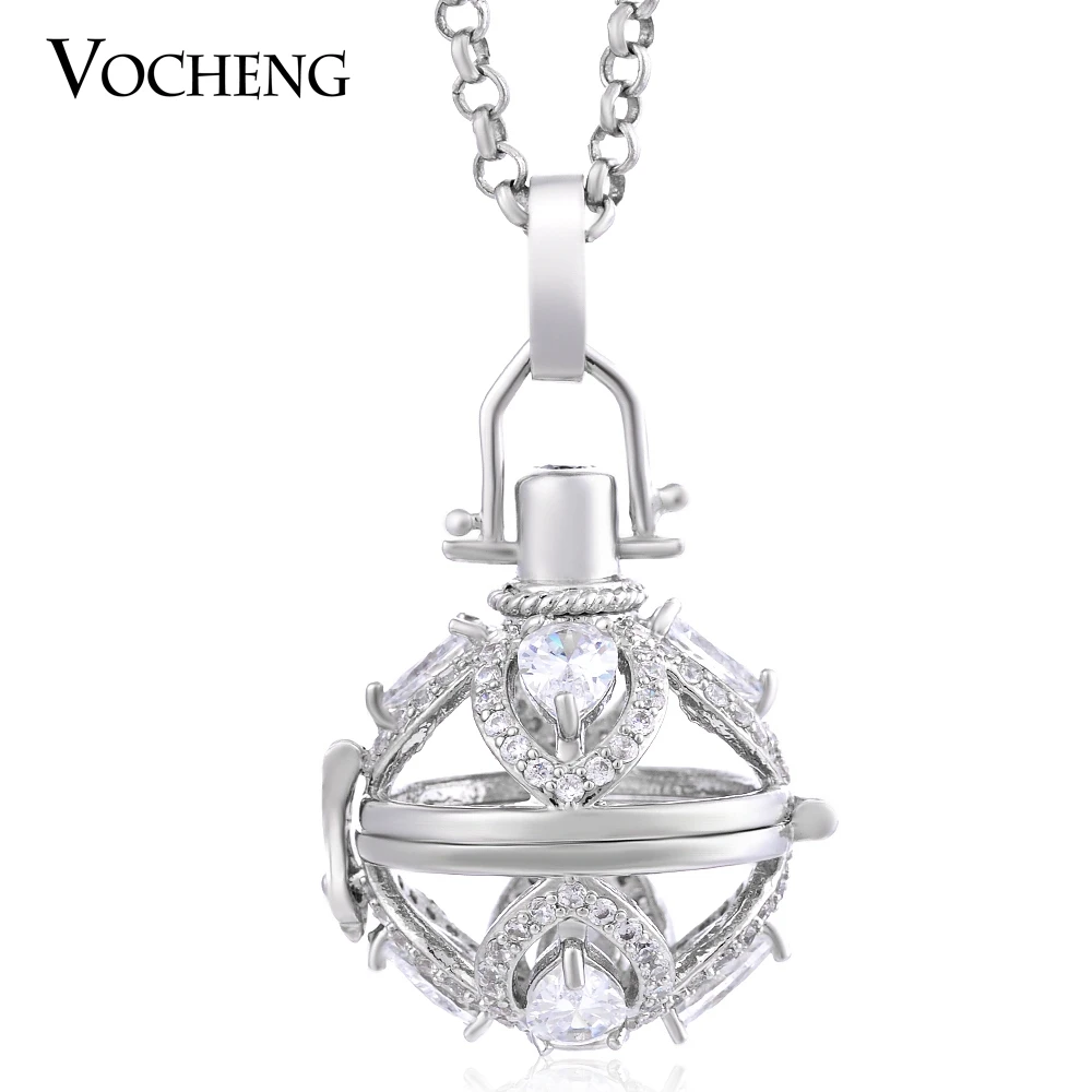 Vocheng 3 цвета Baby Chime Капля воды CZ камень с цепочкой из нержавеющей стали сменные