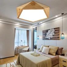 LED log suction dome light, Nordic simple solid wood lamps LED living room bedroom lights   free shipping