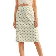 JAYCOSIN, модные женские юбки, в горошек, с принтом, сексуальная юбка, до колена, на молнии, высокая талия, облегающая, повседневная, короткая, элегантная юбка