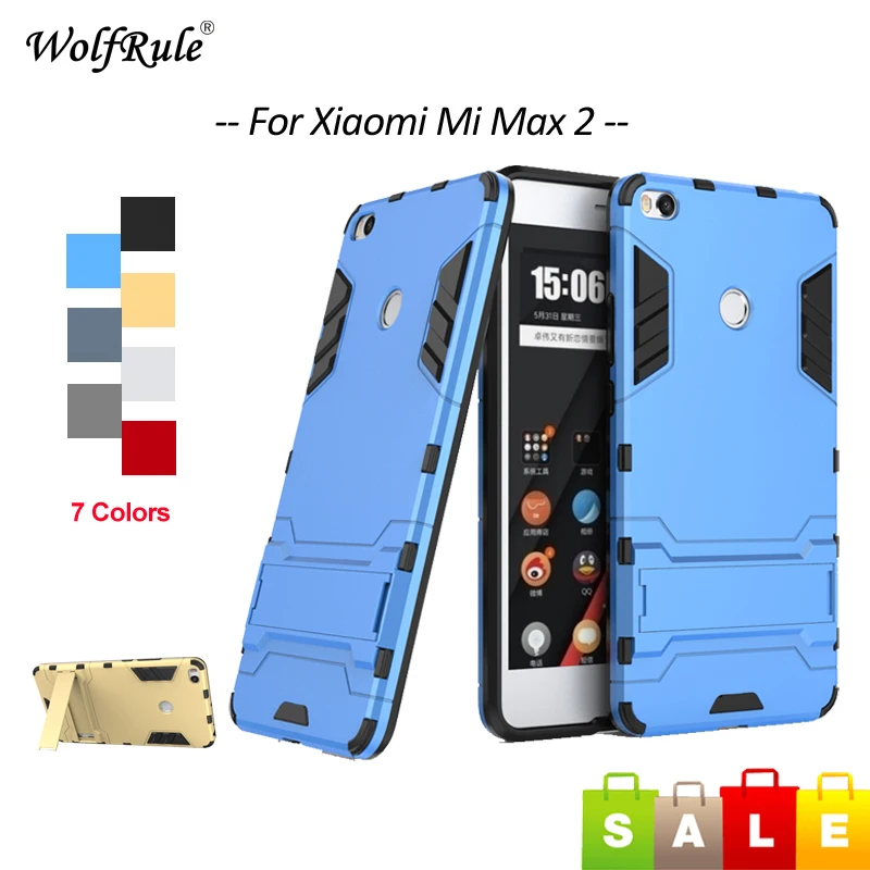 

WolfRule Case For Xiaomi Mi Max 2 Case Soft Silicone Plastic Anti-Knock Holder Cover For Xiaomi Mi Max 2 Max2 Case 6.44''