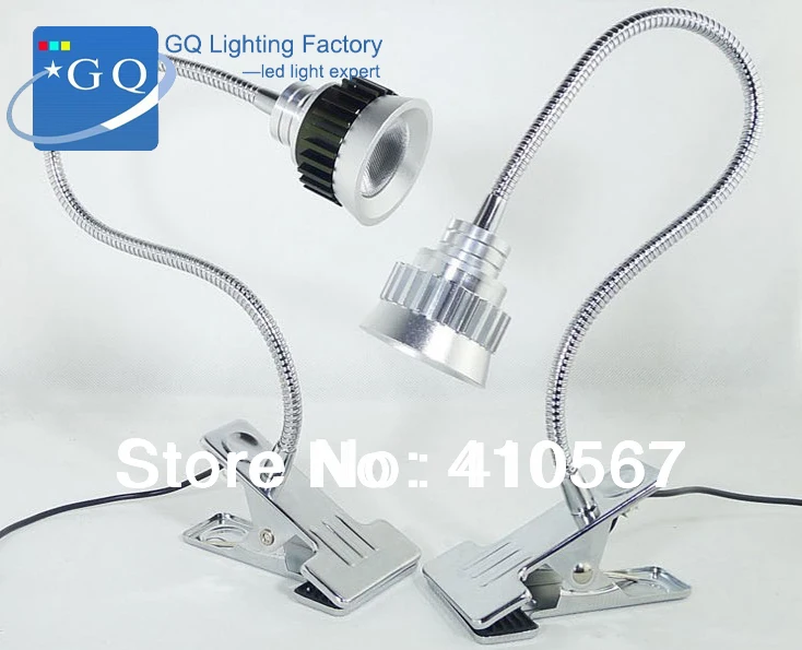 

BIG BRAND Epistar chip High light 85-265v, 1*1W110-120LM LED Table Desk Lamp Clip lamp reading lamp White/Warm White
