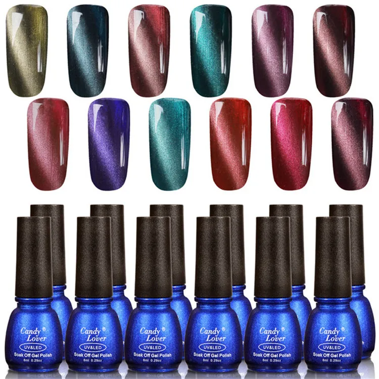 Buy Candy Lover 12 pcs/set 3D Gel Nail Polish
