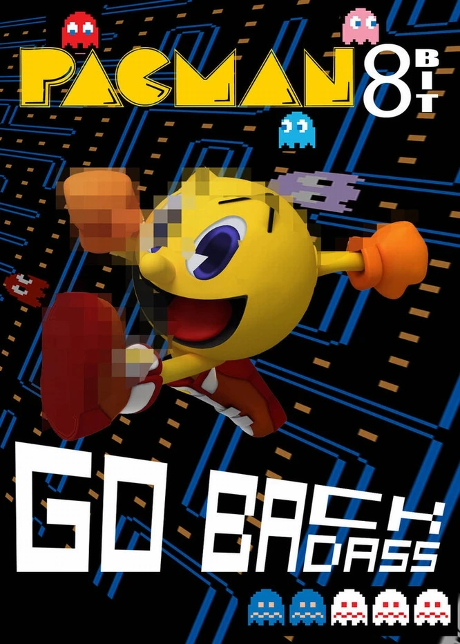 Pacman Think винтажные видеоигры рекламный плакат ретро декоративные DIY наклейки на стену искусство домашний бар Плакаты Декор подарок - Цвет: Светло-серый