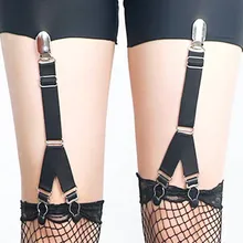 2 шт. новые y-образные двойные носки клип Подвязки эластичный пояс чулки корсет пояс кольцо на бедро подвязки porte jarretelles