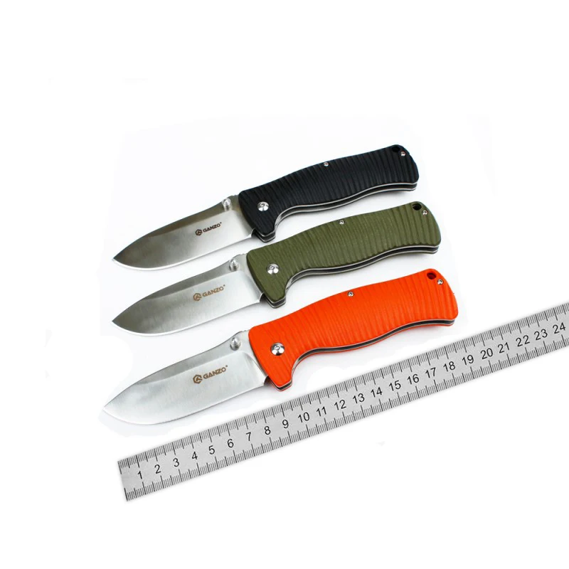 

Ganzo Firebird G720 F720 440C Blade Comfortable G10 handle Survival Hunting Camping Tactical Military Utility Top EDC knives