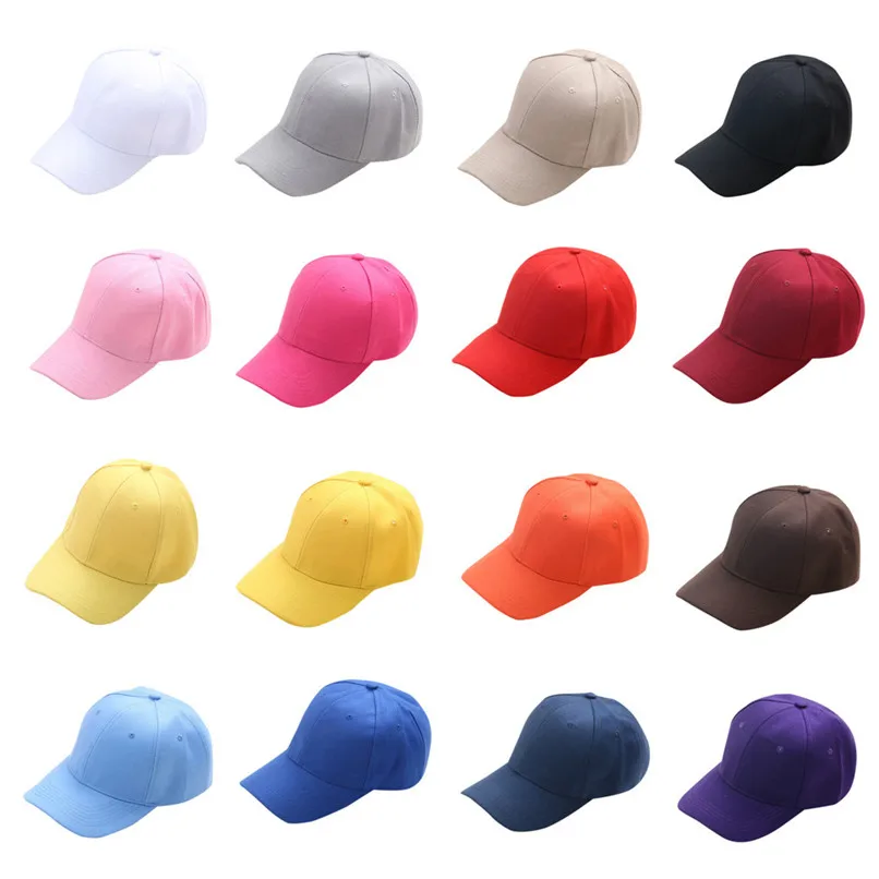 16 Color Children Teenagers Hat Baseball Cap Baby Summer Hat Kids Boys
