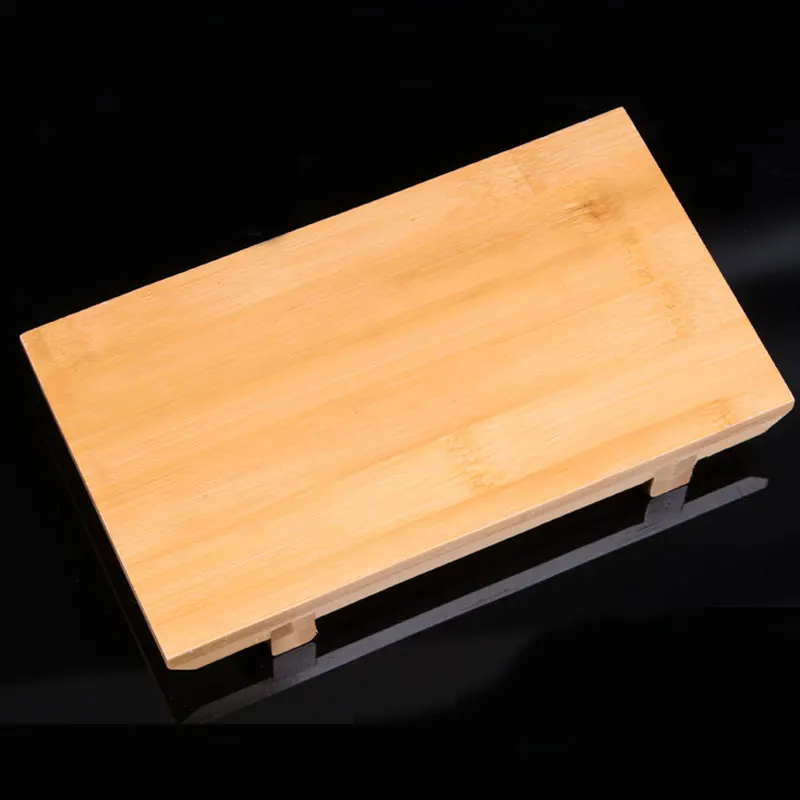 Бамбуковый деревянный поднос для суши ручной работы прямоугольник суши станции Настольный деревянный выпечки суши-посуда 1 шт