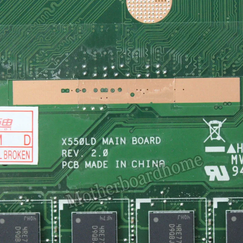 X550LA материнская плата REV2.0 i3 4010U для For Asus X552L X550L A550L K550L ноутбука плата|Материнские