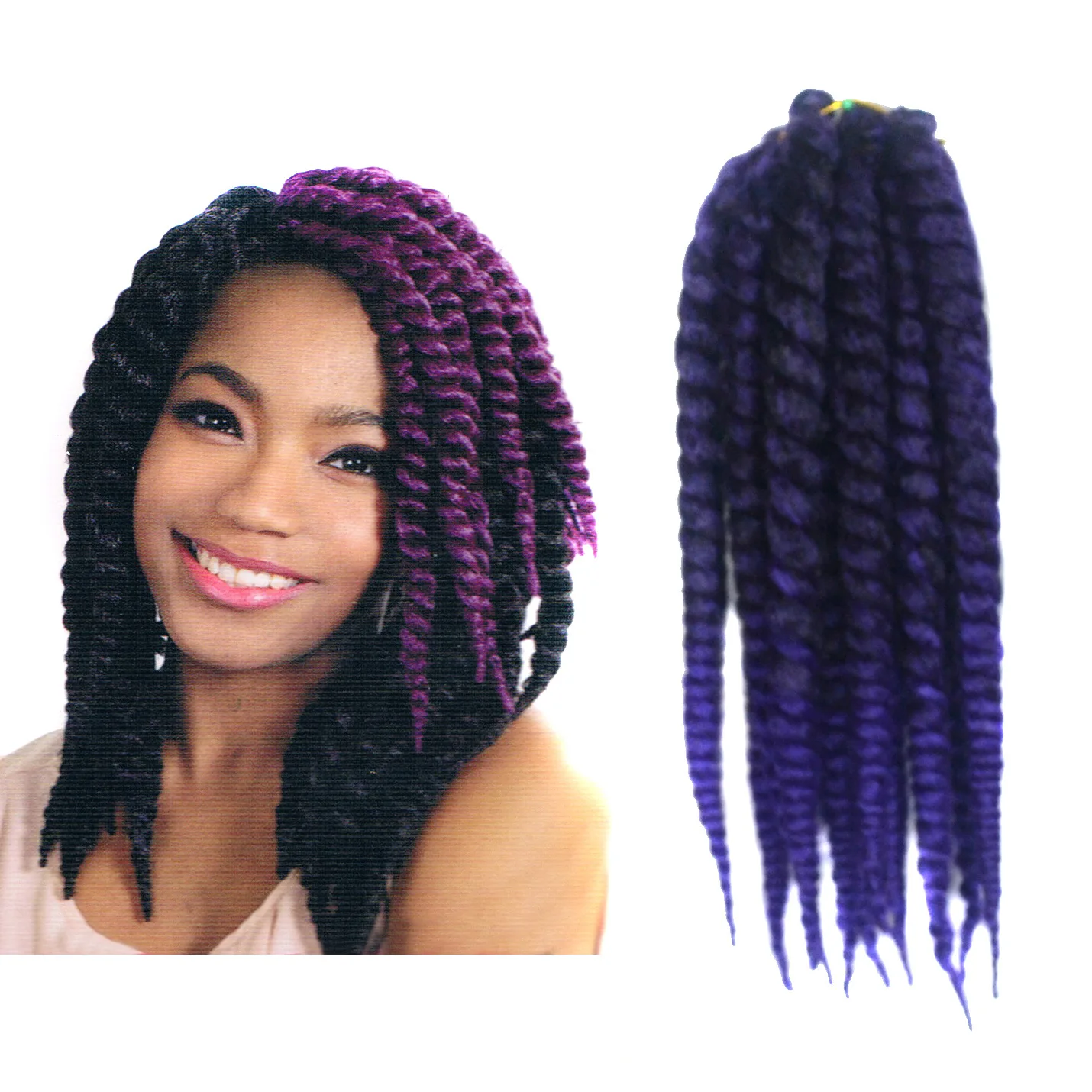 12 Inch Cubic Twist Crochet Braids Hair Extensions Ombre Braiding ...