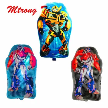 

50pcs Cartoon Transforme Printing Foil Balloons Bumblebee Optimus Prime Balloon Party Birthday Decoration Kids Gifts Supplies