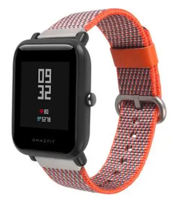 Нейлоновый ремешок для samsung Galaxy watch 42 46 Active 2 gear 2 Neo Live Pebble time Ticwatch S S2 E 1 2 Pro браслет 20 22 мм