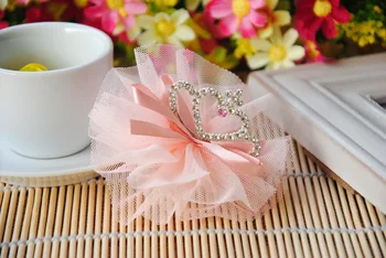 

120pcs/lot Girl Lovely Mesh Tiara Party Hair Clip For Children Photo props