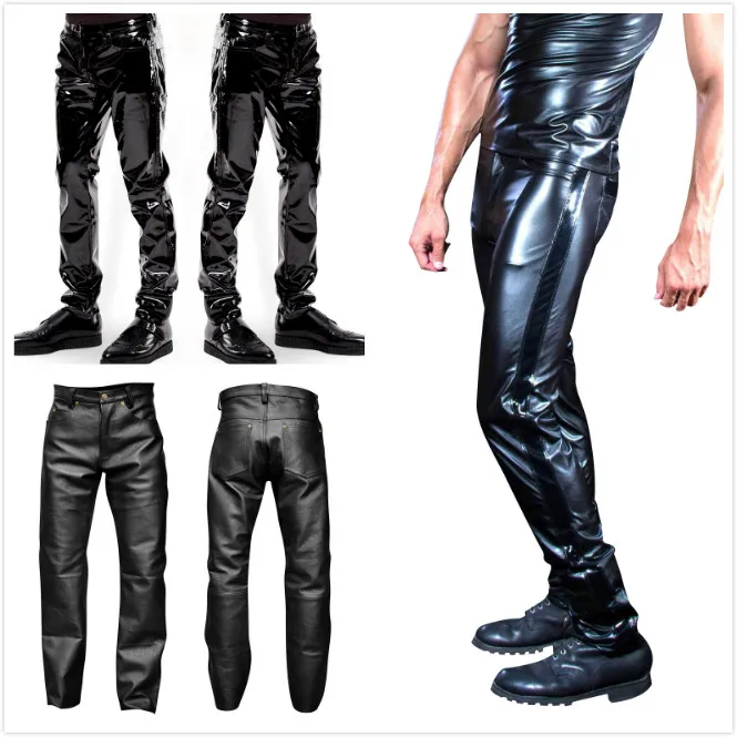 calça vinil cintura alta