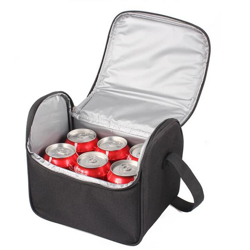 SANNE 6/7L мужская сумка для ланча, термоизолированная коробка для сэндвича, кулер для еды, пикника, сумка-тоут marmita для детей, школьный контейнер для бэнто, черный