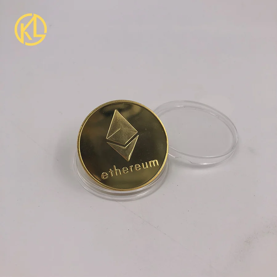 

Eth Programming Ethereum Collectible Art Collection Gift Physical commemorative Casascius Bit BTC Metal Antique Imitation