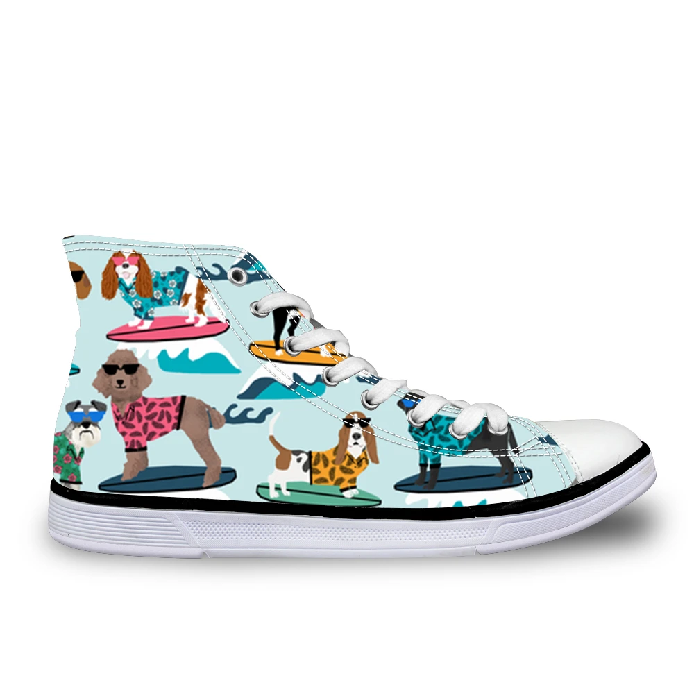 Alpargatas lona con estampado de perros para mujer, zapatos vulcanizados de alta calidad, informales, personalizados, para primavera|Zapatos mujer| - AliExpress