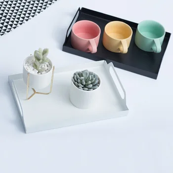 

Breakfast tray hotel toiletries storage box Office coffee table desktop storage tray