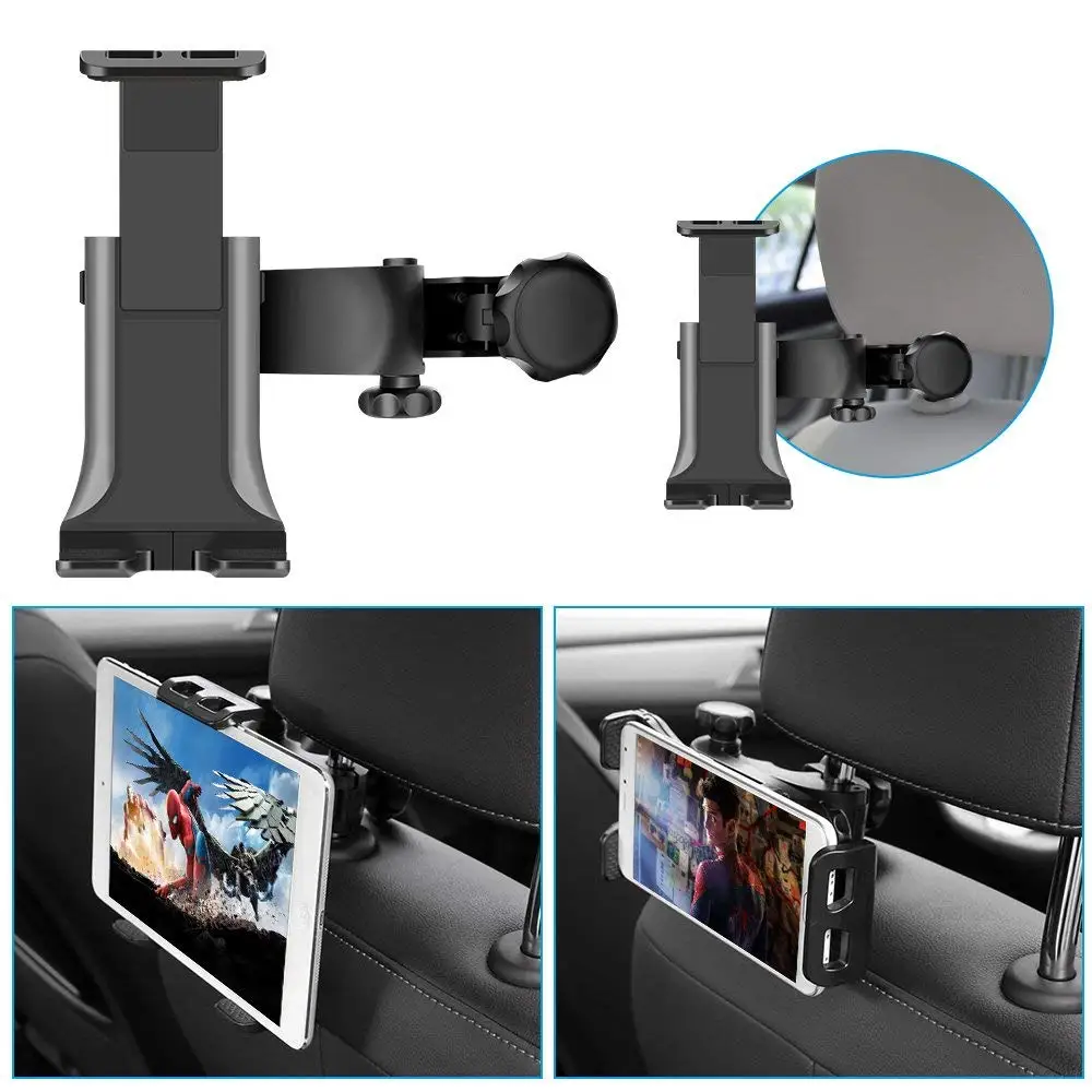 

mobile phone and tablet holder Rotating Headrest Mount Stand car back seat support 7'' 10.1'' for Ipad for samsung for Huawei
