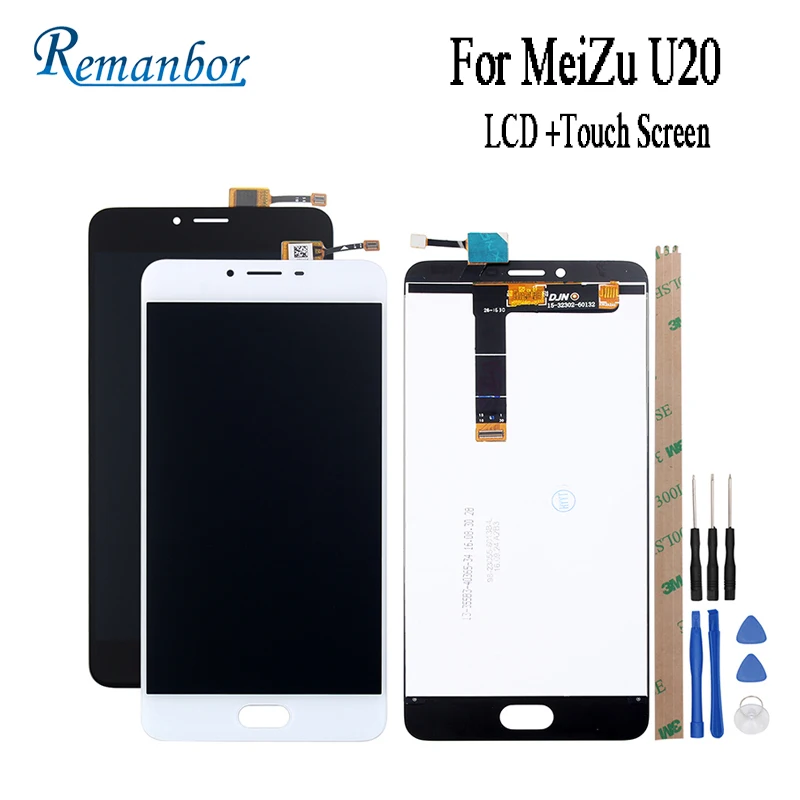 

Remanbor For MeiZu U20 LCD Display And Touch Screen 5.5" Assembly Phone Accessories For MeiZu U20 Repair Parts+Tools+Tapes