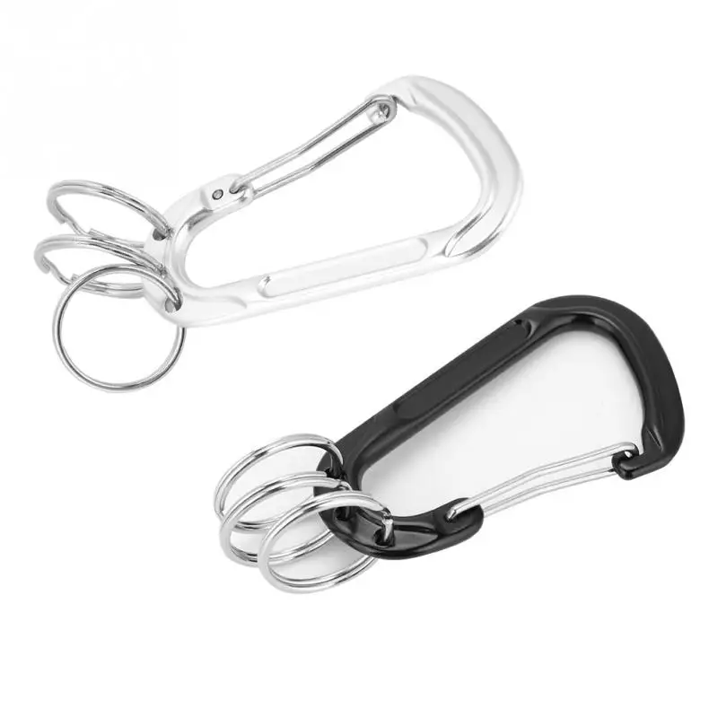 1/5/10 pcs Carabiner Keychain Key Ring Hook Outdoor Aluminum Buckle Climbing ！ 