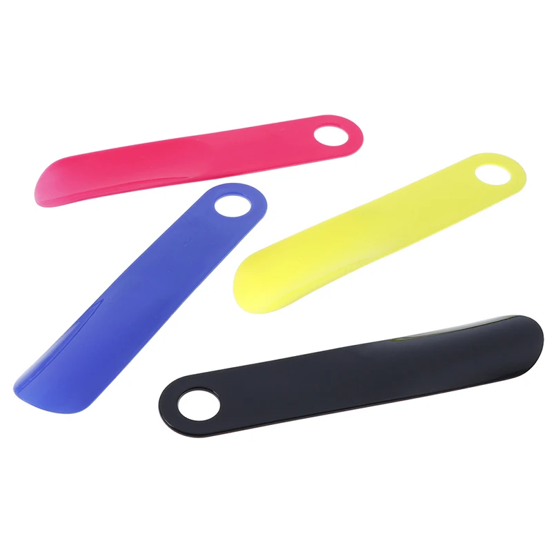 

2Pcs 18.5cm Professional Shoehorn Flexible Shoe Lifter Plastic Shoe Horn Random Spoon Shape Shoe Horns
