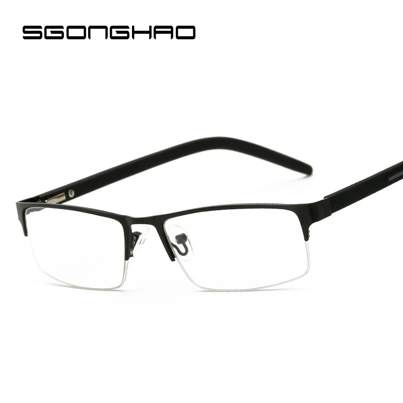 SGONGHAO Square Frame Reading Glasses Hyperopia Eyeglasses Men Women Diopter Glasses Presbyopic Eyeglasses 1 0 1