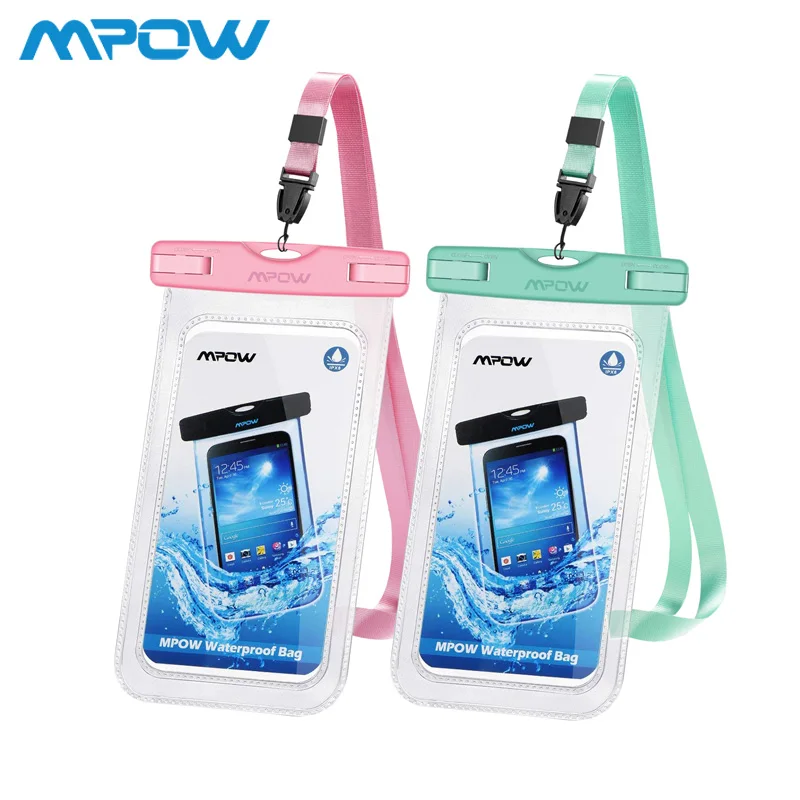 

Mpow 097 IPX8 Waterproof Phone Case Universal 6.5 inch Phone Cover Underwater Screen-Touch PVC Duarable For iPhone Samsung S9 S8
