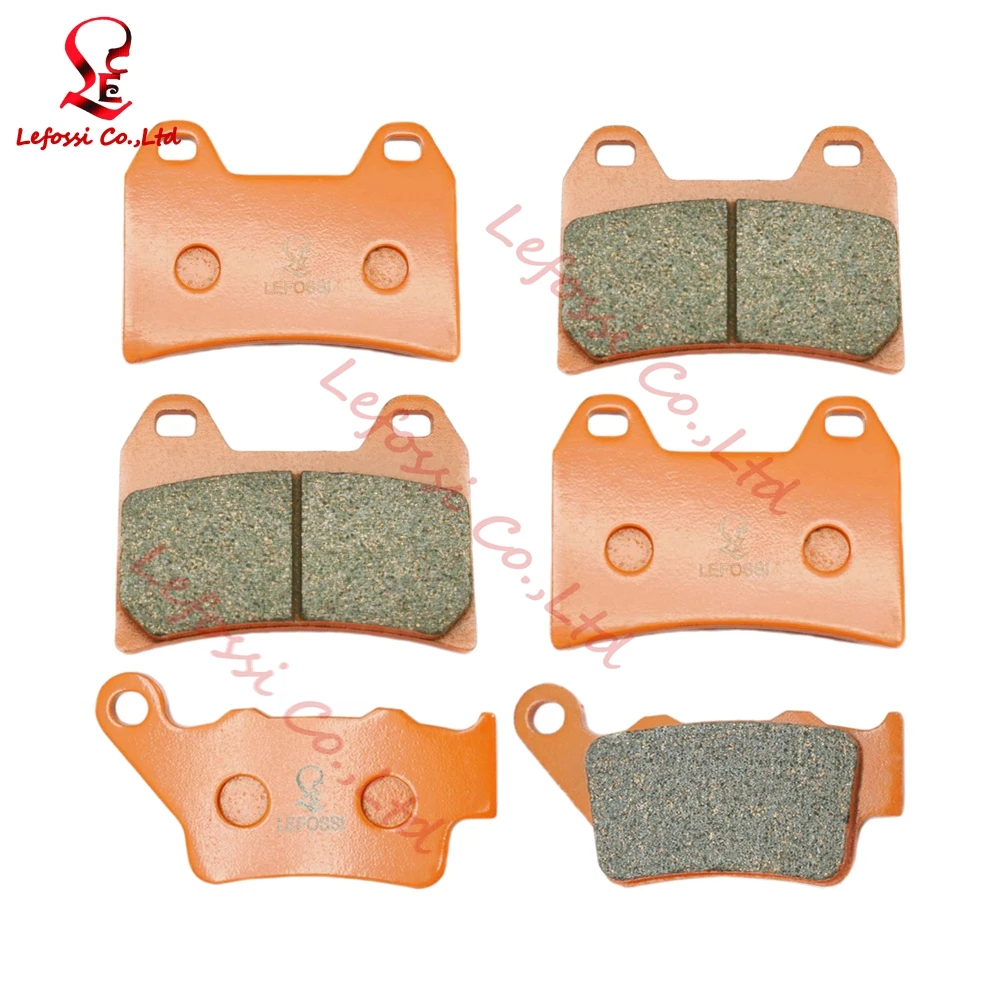 3 Pairs Motorcycle Part Front Rear Brake Pads Kit For BMW F800GT 13 15
