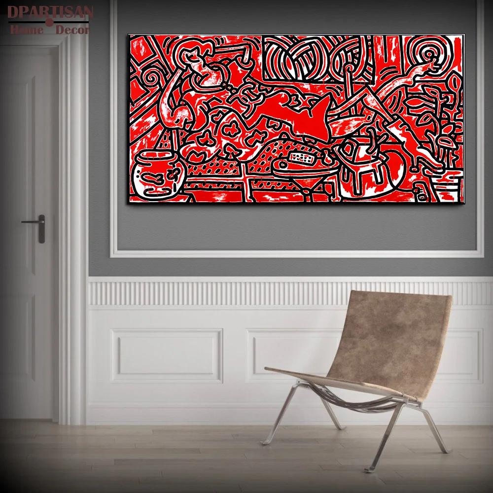 Buy DPARTISAN Street Art red and black Pop ART GICLEE