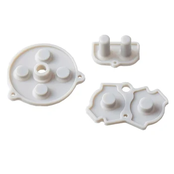 

10sets For GBA conductive adhesive Silicon Rubber keys three-piece for GameBoy Advance set Start Select Keypad Buttons