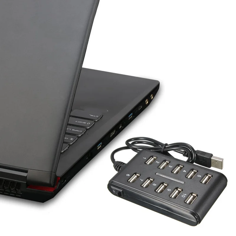 10 портов USB интерфейс концентратор USB2.0 персональный компьютер портативный