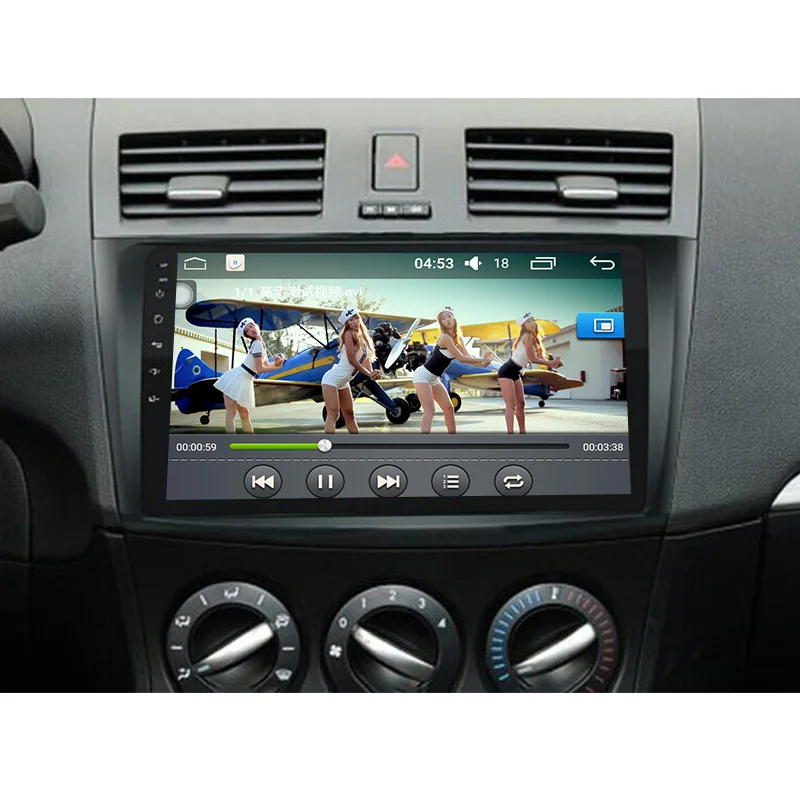 Sale Funrover 9" 2 din car dvd radio recorder multimedia for MAZDA 3 mazda3 2010-2013 android 8.0 wifi gps stereo navi headunit video 2