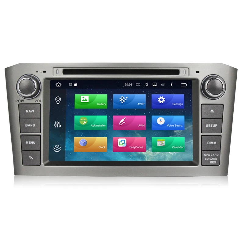 Best Android 9.0 Car DVD Stereo Multimedia Headunit Auto Radio GPS Navigation Video Audio For Black Toyota Avensis T25 2003-2008 1