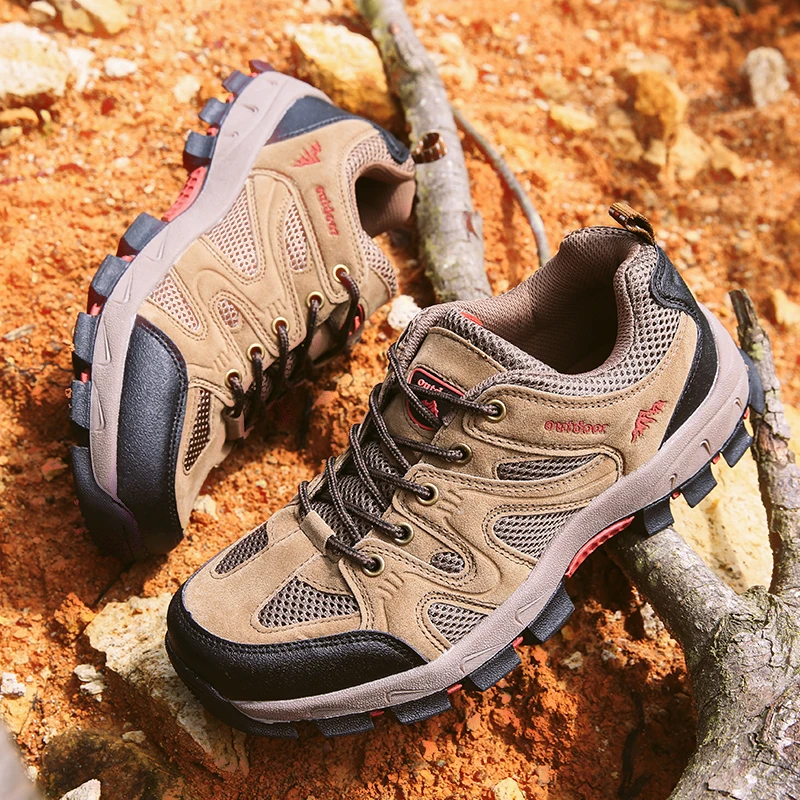

Hiking Shoes Outdoor Mountain Hiking Trainers for Men Non-slip Outsole Men Trekking Shoes Hard-Wearing Men Outdoor Shoes