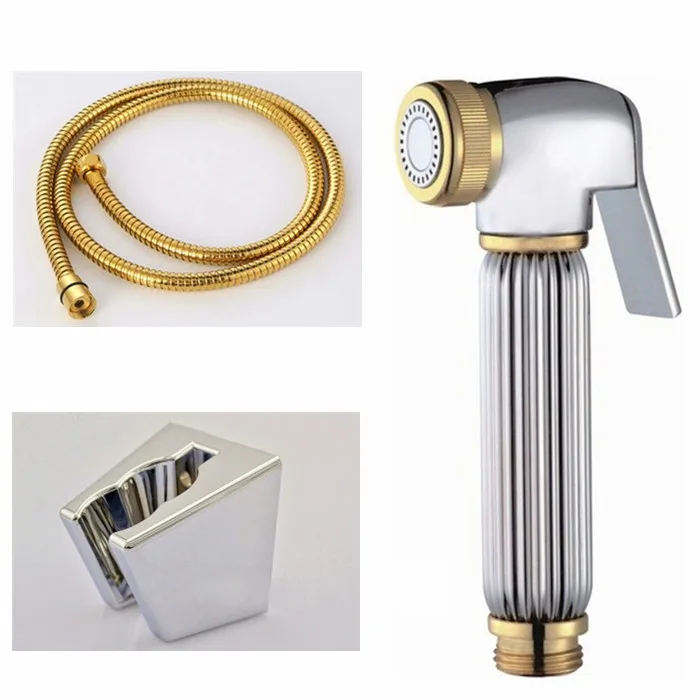 Brass Women Hand held Bidet Shower set Toilet Jet Cleaner Portable