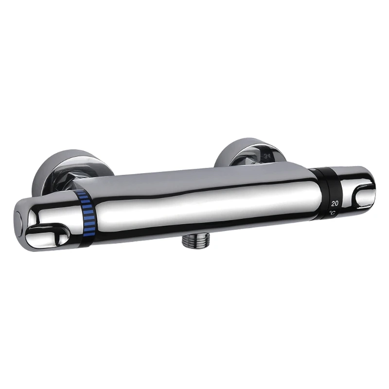 

Thermostatic Mixer Valve Shower Faucets Tap Bathroom Outlet 1/2" High Quality #Aug.26