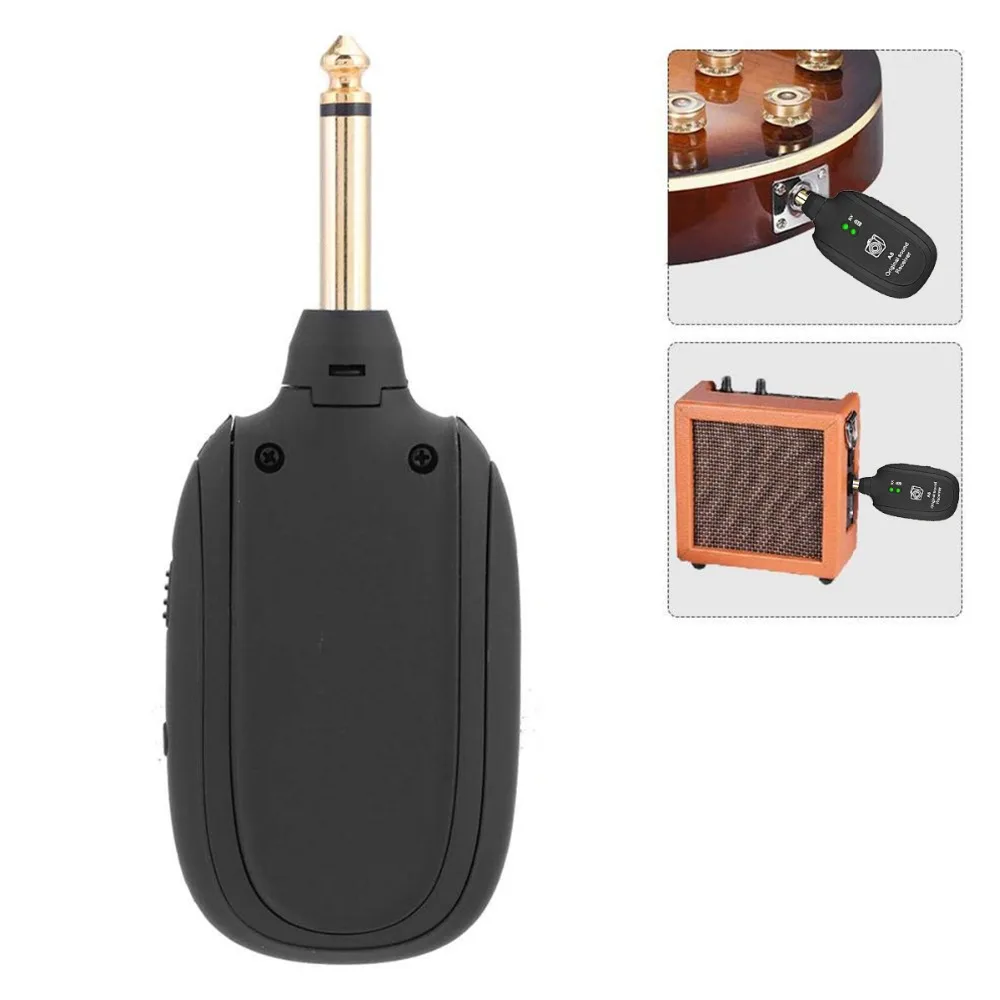 SOONHUA UHF Беспроводной гитарный приемник-передатчик набор с микро USB зарядным портом гитара беспроводной адаптер для электрогитары