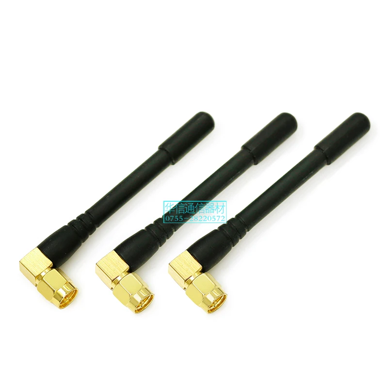 

SMA male 4DBi Elbow rubber sleeve antenna GPRS/DTU/GSM Quad-band