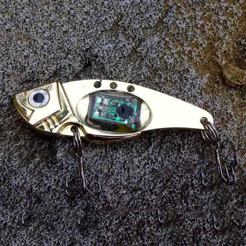 

High 2Pcs Fishing Lures Kit LED Light Bait Saltwater Freshwater Bass Halibut Lures Fishing Baits DOG88
