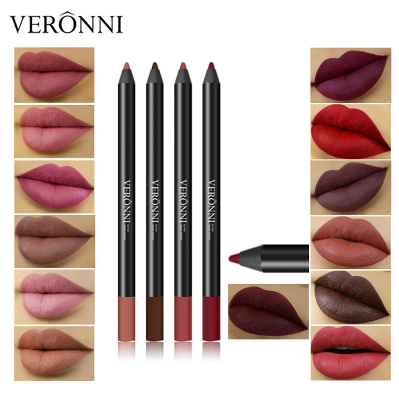 

13 Colors Natural Makeup Lip Liner Pencil Waterproof Long-lasting Lipliner Women Sexy Matte Lipstick Pen Lips Beauty Cosmetic