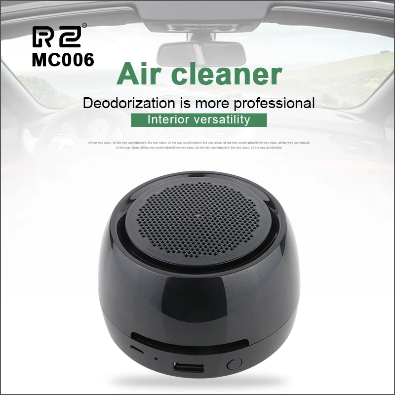 

RZ Mini Air Purifier Home Aroma Diffuser Remove Formaldehyde Sterilization Ozone Generator Ionizer Filter Cleaner Air Purifier