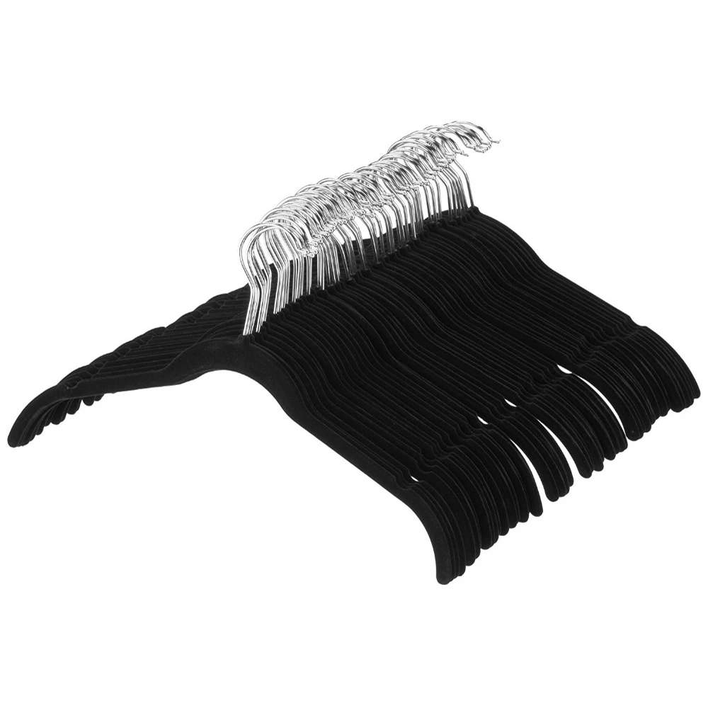 

Woman Velvet Hangers with Accessory - For Shirts, Dresses, and Delicate Clothing - Non-Slip Velvety Smooth Texture - Slim Space