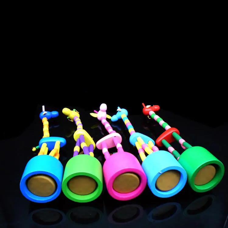 Милые Детские интеллектуальные Ранние обучающие Животные Жираф деревянные игрушки