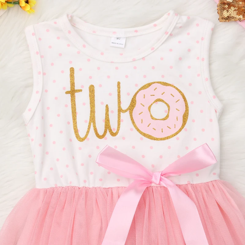 Платье для Дети для маленьких девочек в форме пончика короткая юбка фатиновая юбка-пачка принцессы с вечерние праздничные платья на день