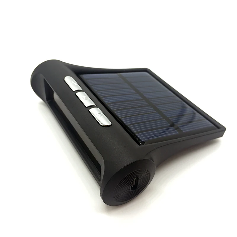 Car solar TPMS tire pressure monitor Wireless Tire Pressure Monitoring alarm System With LCD color display Built-in sensor