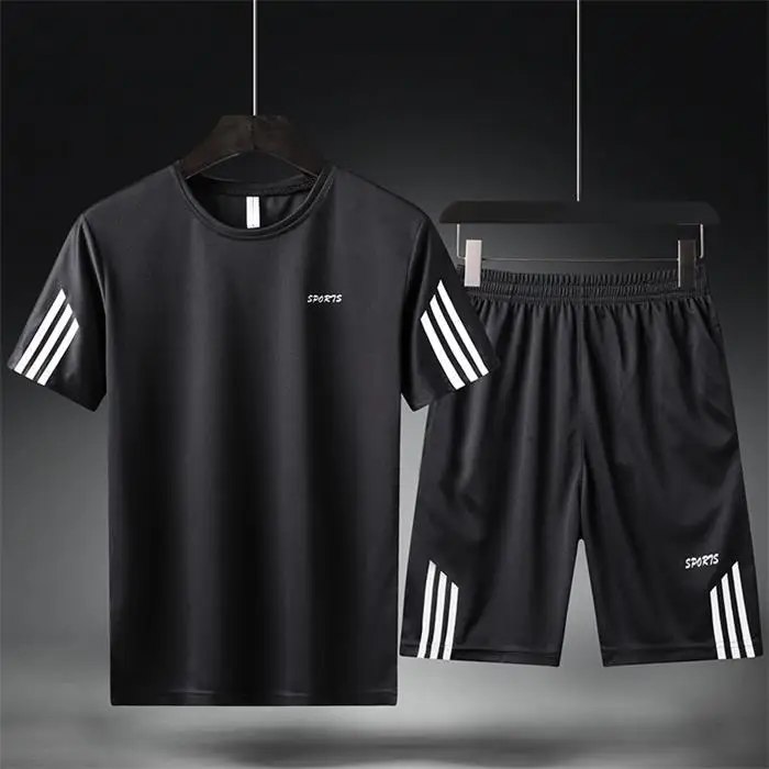 

Fashion men's high quality large size M / 9XL sports suit quick dry running clothes running sportswear training gym sportswear